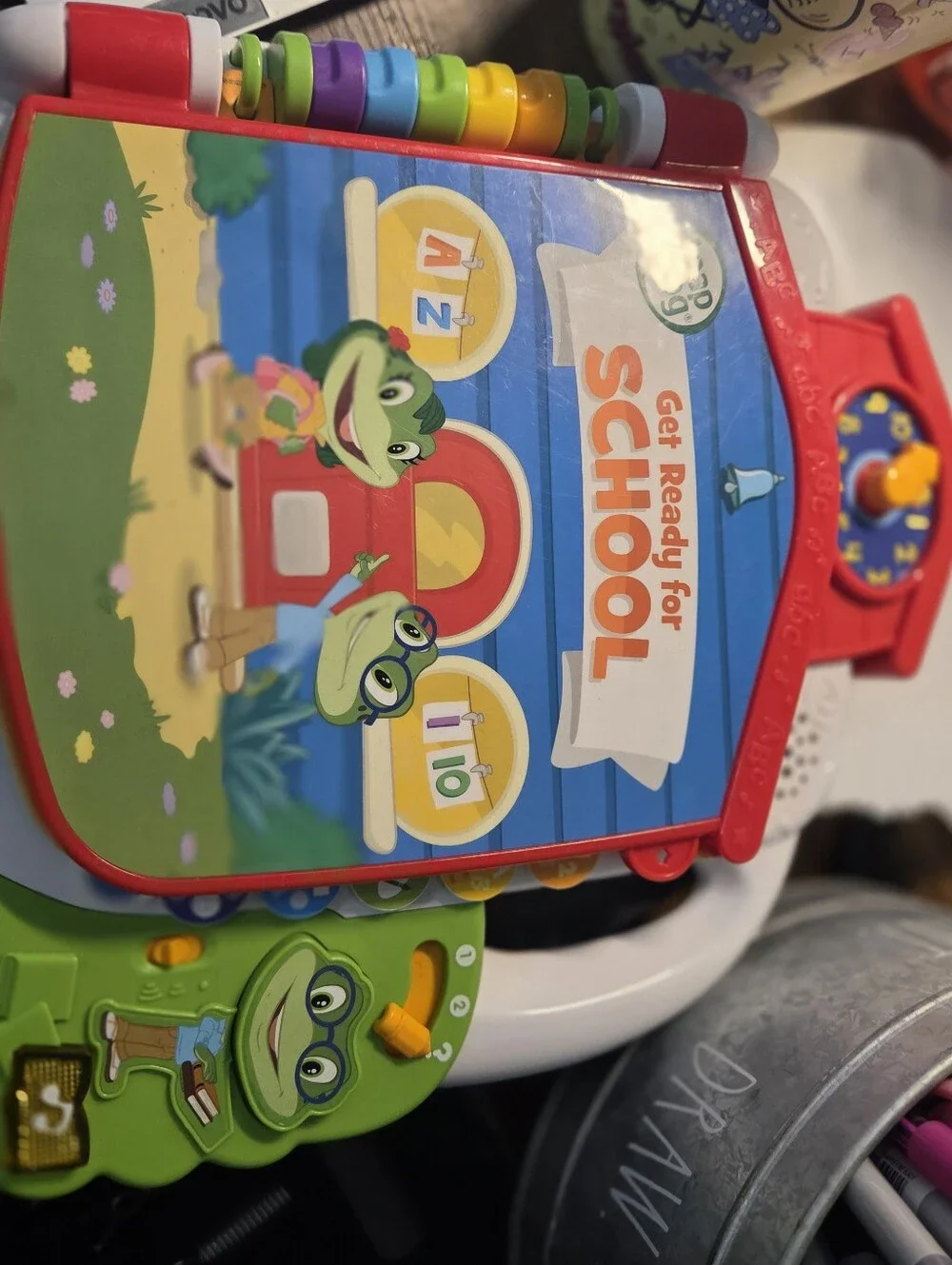LeapFrog TAD'S GET READY FOR SCHOOL Interactive Storybook Educational Toy Works